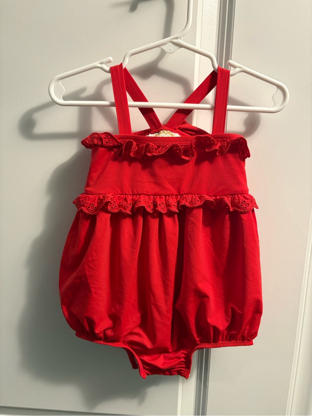 St Barts Bubble 1piece suit by The Beaufort Bonnet Company in Richmond Red